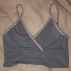 Brandy Melville light blue crop top